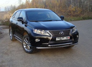 Обвес для LEXUS RX 350 2012-2015 (кроме F-Sport) Защита передняя нижняя 60,3/60,3 мм