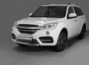 Обвес для LIFAN X60 2017- Защита передняя нижняя (овальная) 75х42 мм