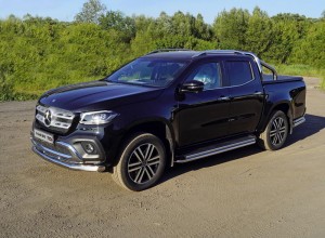 Обвес для MERCEDES-BENZ X-Class 2018- Защита передняя нижняя 76,1 мм