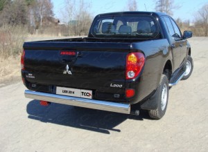 Обвес для MITSUBISHI L200 (Long) 2014-2015 Защита задняя центральная 120х60 мм