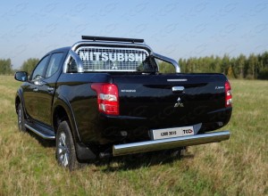 Обвес для MITSUBISHI L200 2015-2018 Защита задняя центральная 120х60 мм