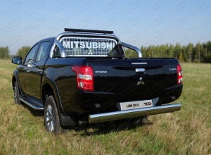 Обвес для MITSUBISHI L200 2019- Защита кузова и заднего стекла 76,1 мм со светодиодной фарой (только для кузова)