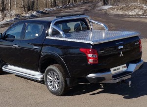 Обвес для MITSUBISHI L200 2019- Защита кузова 76,1 мм (для крышки) со светодиодной фарой