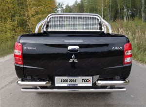 Обвес для MITSUBISHI L200 2019- Защита кузова и заднего стекла 75х42 мм (без надписи, только для кузова)