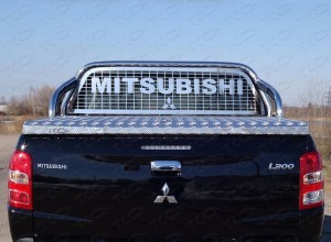 Обвес для MITSUBISHI L200 2019- Защита кузова и заднего стекла 75х42 мм (для крышки)