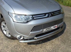 Обвес для MITSUBISHI Outlander 2012-2014 Защита передняя нижняя 60,3/50,8 мм