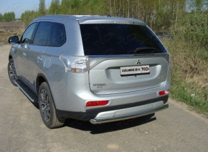 Обвес для MITSUBISHI Outlander 2014-2015 Защита задняя (центральная) 60,3 мм