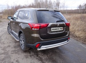 Обвес для MITSUBISHI Outlander 2015-2018 Защита задняя (длинная) 60,3 мм