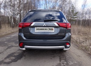 Обвес для MITSUBISHI Outlander 2015-2018 Защита задняя (уголки) 60,3 мм