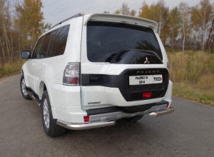 Обвес для MITSUBISHI Pajero IV 2014- Защита задняя (уголки) 76,1 мм