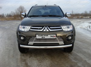 Обвес для MITSUBISHI Pajero Sport 2013-2015 Решетка радиатора 16 мм