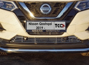 Обвес для NISSAN Qashqai 2019- Рамка номерного знака (комплект)