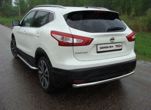 Обвес для NISSAN Qashqai 2015-2019 SPB Защита задняя (центральная) 60,3 мм