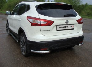 Обвес для NISSAN Qashqai 2015-2019 SPB Защита задняя (уголки) 60,3 мм