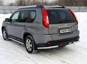 Обвес для NISSAN X-Trail (T31) 2011-2015 Защита задняя (уголки) 60,3 мм