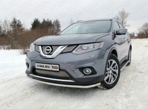 Обвес для NISSAN X-Trail (T32) 2015-2018 Защита передняя нижняя 42,4 мм