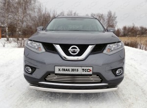 Обвес для NISSAN X-Trail (T32) 2015-2018 Решетка радиатора нижняя 16 мм