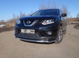 Обвес для NISSAN X-Trail (T32) 2015-2018 Решетка радиатора нижняя (с парктрониками) 12 мм