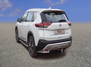 Обвес для NISSAN X-Trail (T33) 4WD HYBRID 2024- Защита задняя (уголки) 42,4 мм