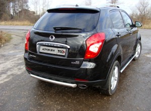 Обвес для SSANG YONG Yong Actyon 2014- Защита задняя (центральная) 60,3мм