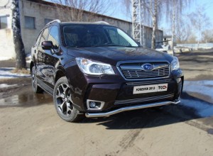 Обвес для SUBARU Forester (SJ) 2013-2015 Защита передняя нижняя 60,3 мм