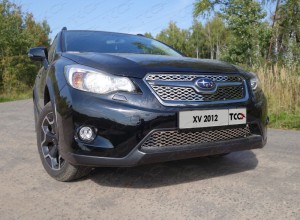 Обвес для SUBARU XV 2012-2017 Решетка радиатора верхняя (лист) (комплект 2 шт.)