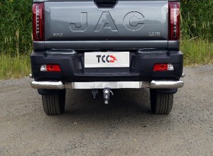 Обвес для JAC T9 4WD Diesel 2024 Фаркоп (оцинкованный, надпись JAC T9, шар E) для автомобиля JAC T9 4WD (дизель) 2024