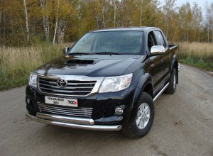 Обвес для TOYOTA Hilux 2011-2015 Защита передняя нижняя 76,1/75 мм