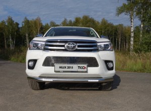 Обвес для TOYOTA Hilux 2015- Защита передняя нижняя (с ДХО) 76,1 мм