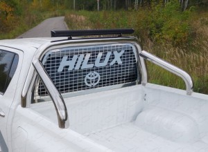 Обвес для TOYOTA Hilux 2015- Защита кузова и заднего стекла 76,1 мм со светодиодной фарой (только для кузова)