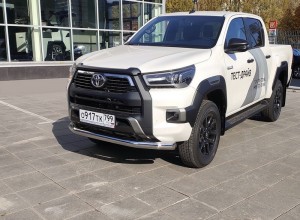 Обвес для TOYOTA Hilux Black Onyx 2020 Защита передняя нижняя 76,1 мм