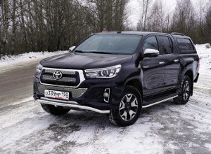 Обвес для TOYOTA Hilux Exclusive 2018- Защита передняя (волна) 60,3 мм