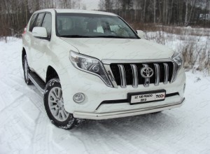 Обвес для TOYOTA Land Cruiser 150 Prado 2013-2017 Защита передняя нижняя 75х42 мм