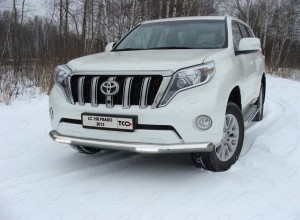 Обвес для TOYOTA Land Cruiser 150 Prado 2013-2017 Защита передняя нижняя (с ДХО) 76,1 мм