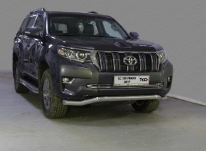 Обвес для TOYOTA Land Cruiser 150 Prado 2017- Защита передняя (волна) 76,1 мм