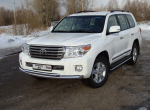 Обвес для TOYOTA Land Cruiser 200 2012-2015 Защита передняя нижняя 76,1/50,8 мм