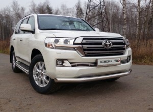 Обвес для TOYOTA Land Cruiser 200 2015- (кроме EXECUTIVE) Защита передняя нижняя 76,1 мм