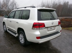 Обвес для TOYOTA Land Cruiser 200 2015- (кроме EXECUTIVE) Защита задняя (овальная) 75х42 мм