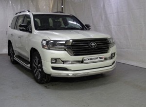 Обвес для TOYOTA Land Cruiser 200 EXCALIBUR 2017- Защита передняя нижняя (овальная) 75х42 мм