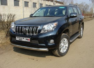 Обвес для TOYOTA Land Cruiser 150 Prado 2009-2013 Защита передняя нижняя 75х42 мм