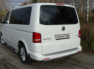 Обвес для VOLKSWAGEN Multivan (T5) 2010-2015 Защита задняя (центральная) 75х42 мм