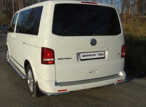 Обвес для VOLKSWAGEN Multivan (T5) 2010-2015 Защита задняя (уголки) 42,4 мм