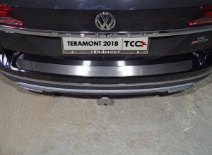 Обвес для VOLKSWAGEN Teramont 2018-2020 Накладка на задний бампер (лист шлифованный)