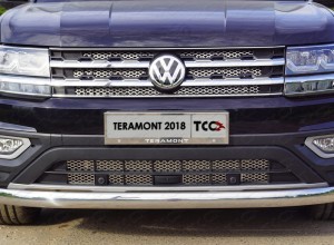 Обвес для VOLKSWAGEN Teramont 2018- Решетка радиатора нижняя (с парктроником и камерой лист)