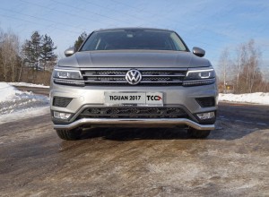 Обвес для VOLKSWAGEN Tiguan 2017-2021 Решетка радиатора нижняя (без парктроников) (лист) (Пакет Offroad)