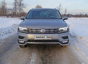 Обвес для VOLKSWAGEN Tiguan 2017-2021 Защита передняя нижняя 42,4 мм (Пакет Offroad)