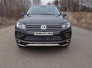 Обвес для VOLKSWAGEN Touareg 2014-2018 Защита передняя нижняя (кенгурин) 60,3 мм