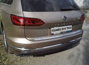 Обвес для VOLKSWAGEN Touareg 2018- Накладка на заднюю дверь (лист шлифованный)