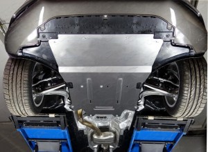 Обвес для AUDI A4 2008-2015 Защита картера и КПП (алюминий) 4мм для Audi A4 (B8) 2008-2015