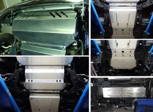Обвес для FIAT Fullback 2016- Защиты комплект (алюминий) 4мм (радиатор, картер, кпп, рк, бак) для Fiat Fullback (MT) 2016-